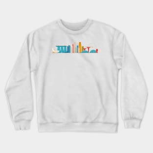 Singapore skyline. Crewneck Sweatshirt